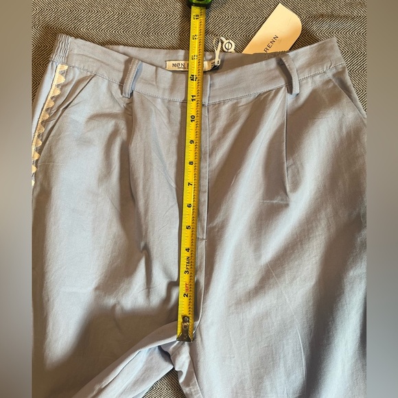 NWT MON RENN Anthropologie Lisle Pant Size M/10 - Picture 9 of 16